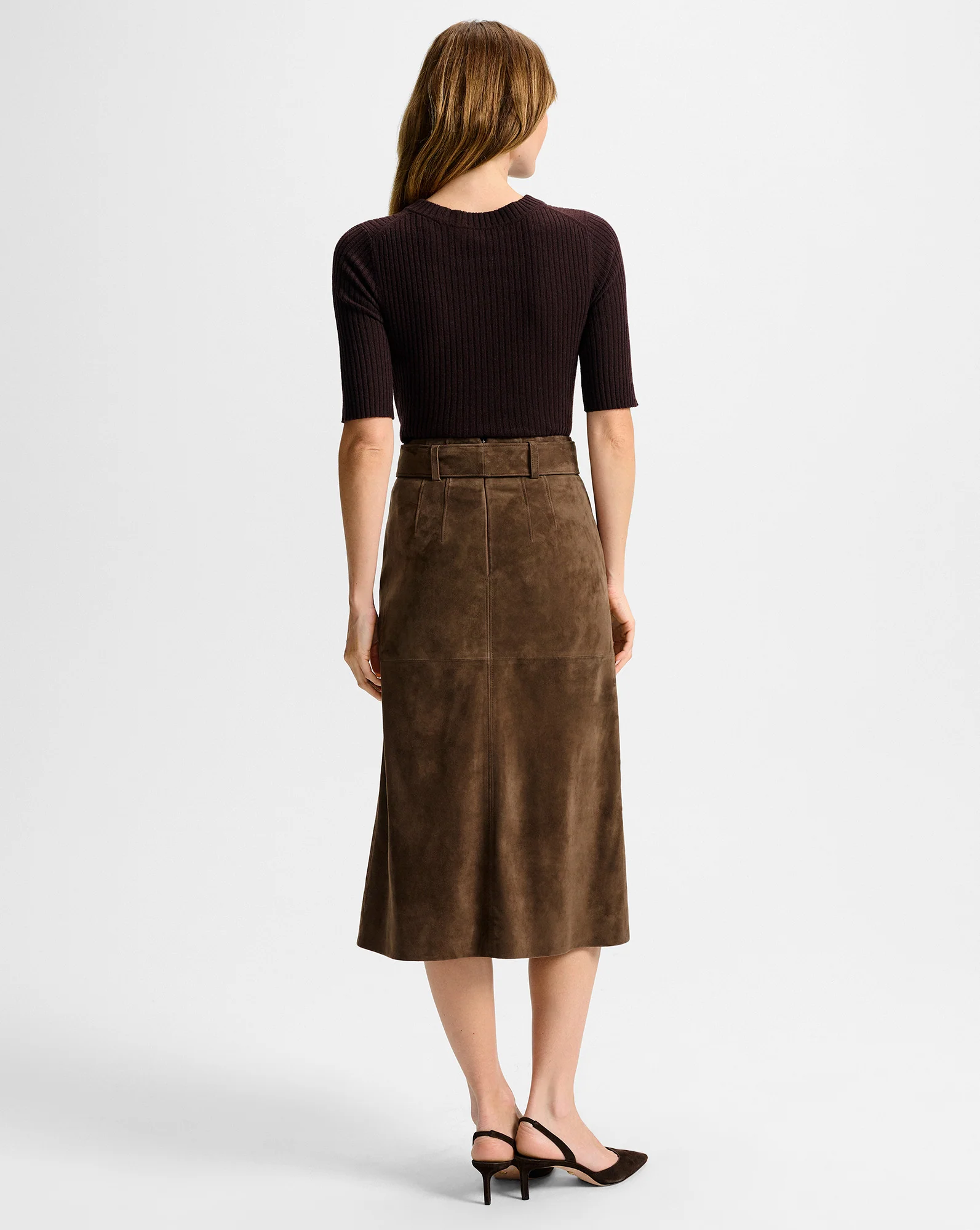 Alexie Suede Midi Skirt - Image 5