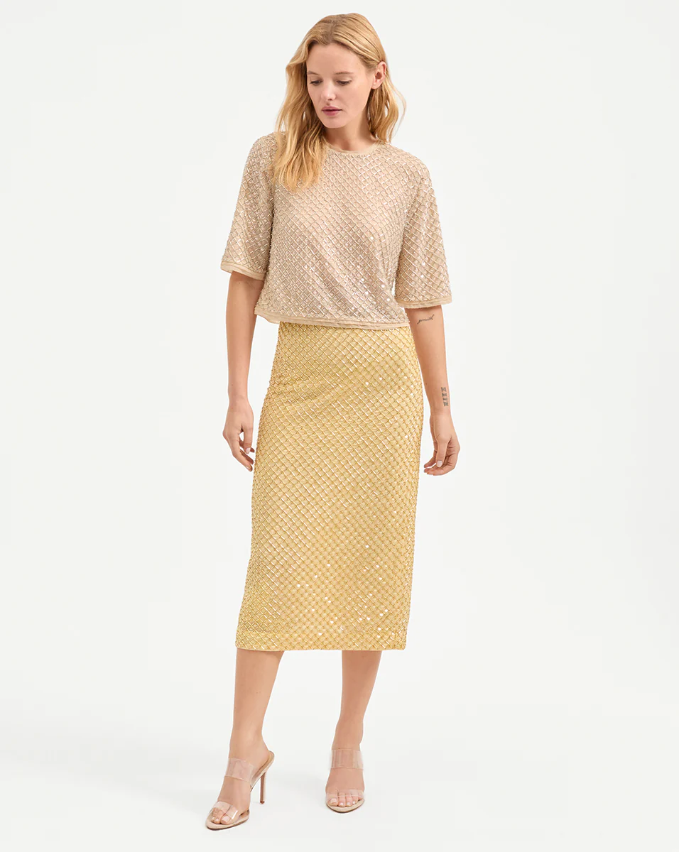 Allora Beaded Midi Skirt - Image 6