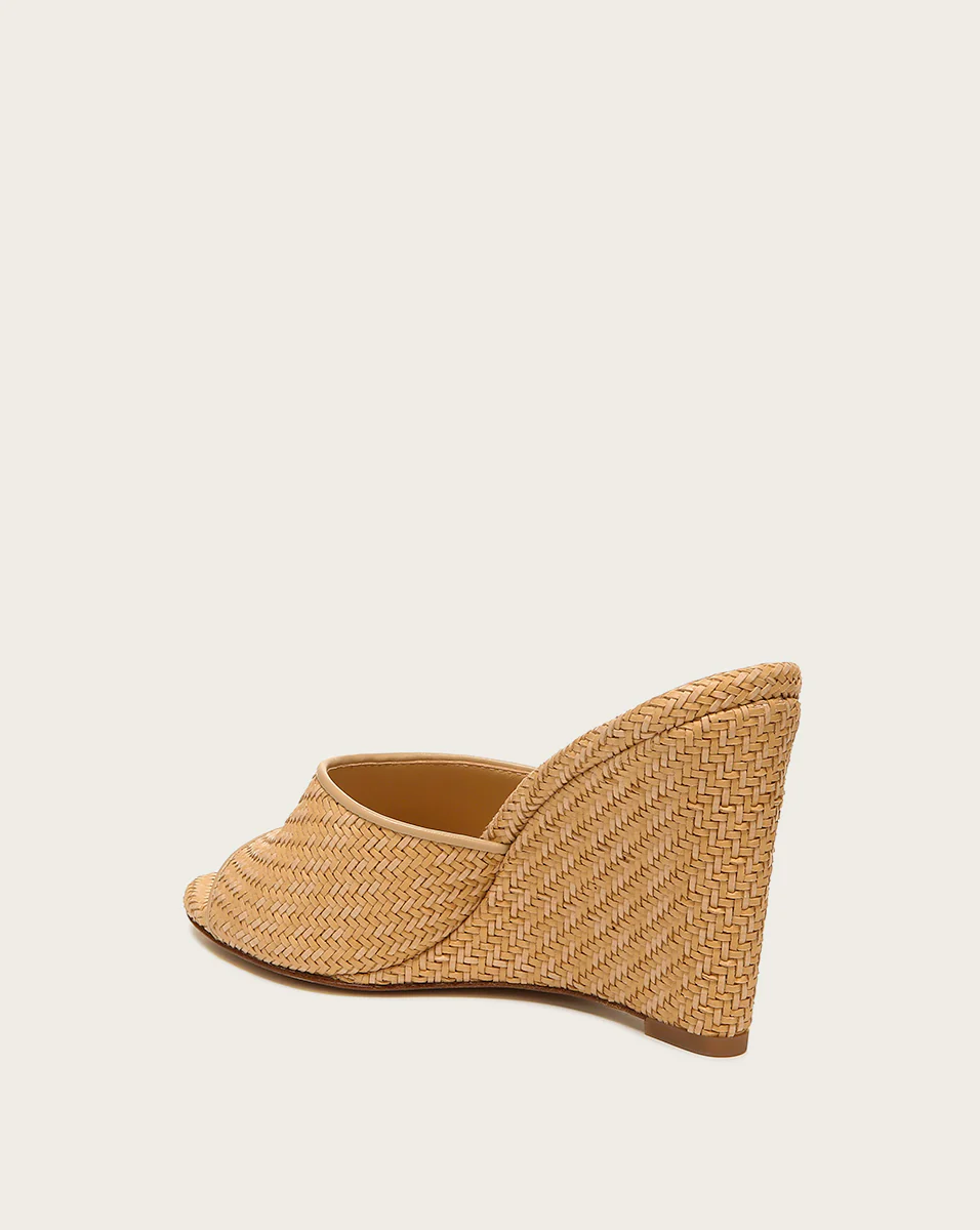 Dali Raffia Wedge Sandal - Image 4
