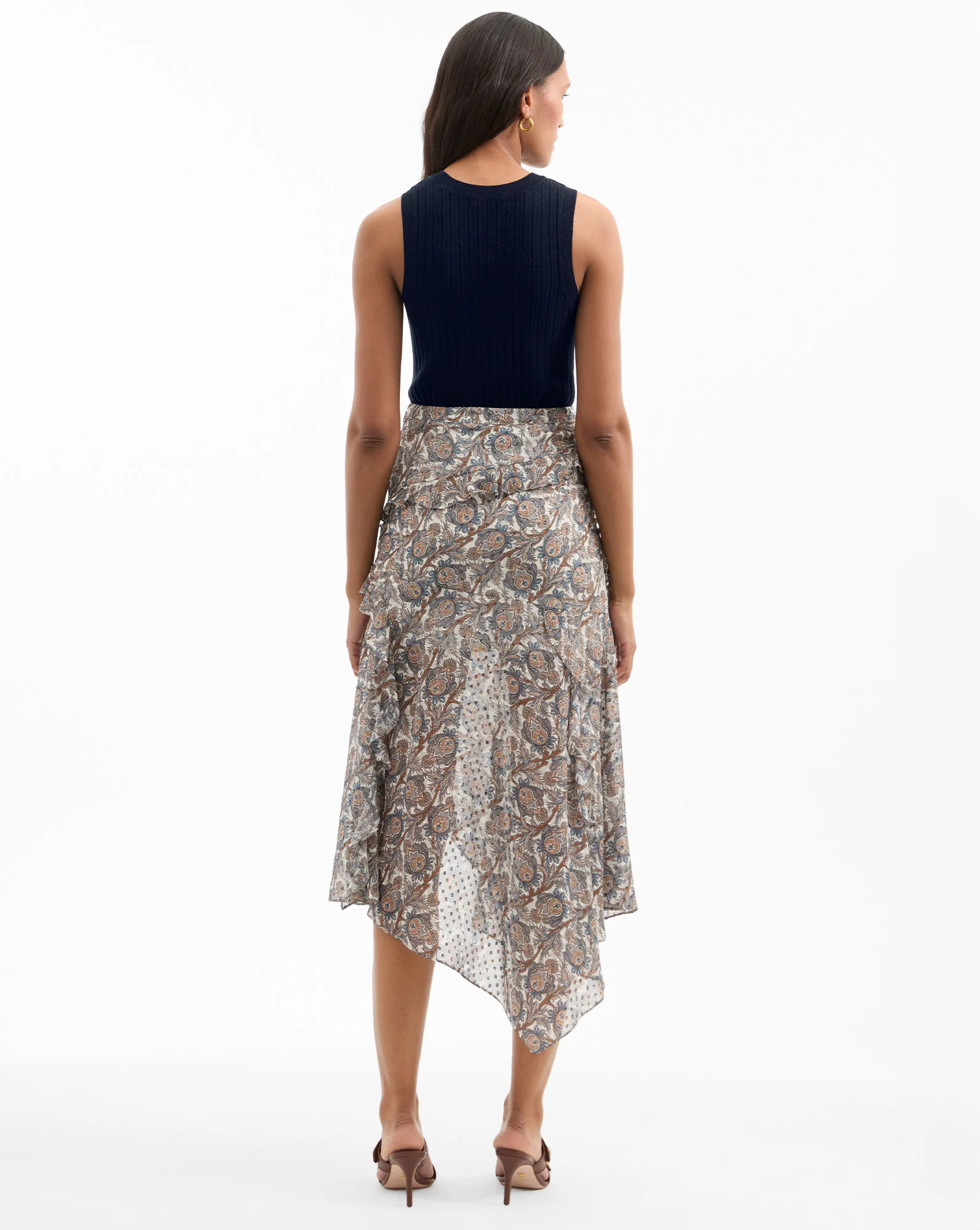 Eleonora Silk Midi Skirt - Image 5