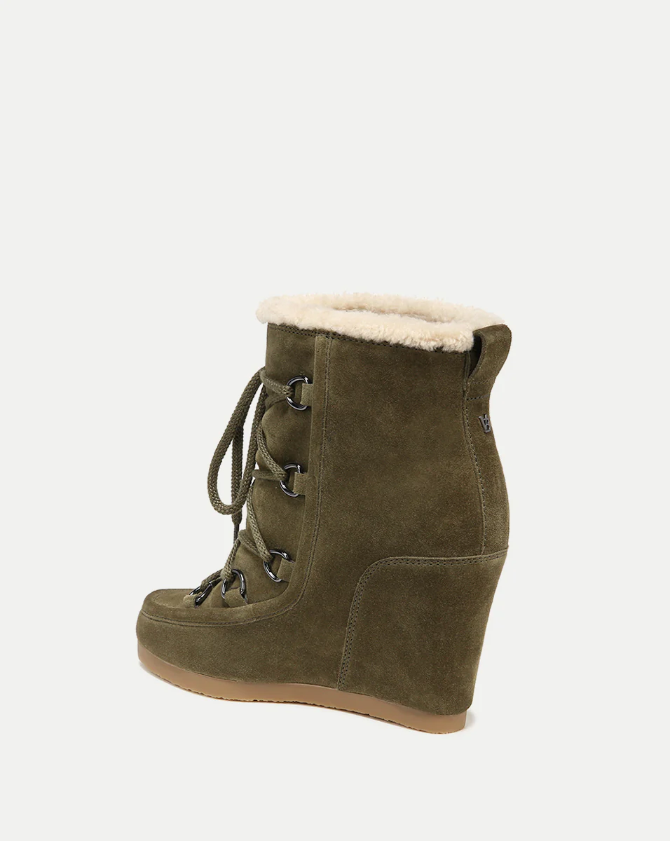 Elfred Suede Wedge Bootie - Image 4