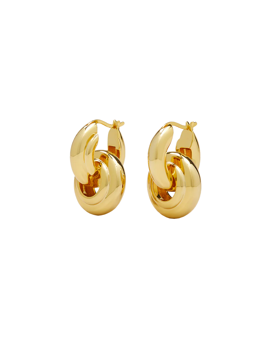 Interlocking Hoop Earrings - Image 5