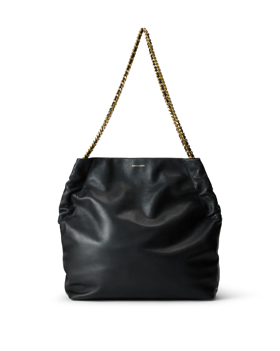 Veronica Beard Leather Slouch Bag - Image 7
