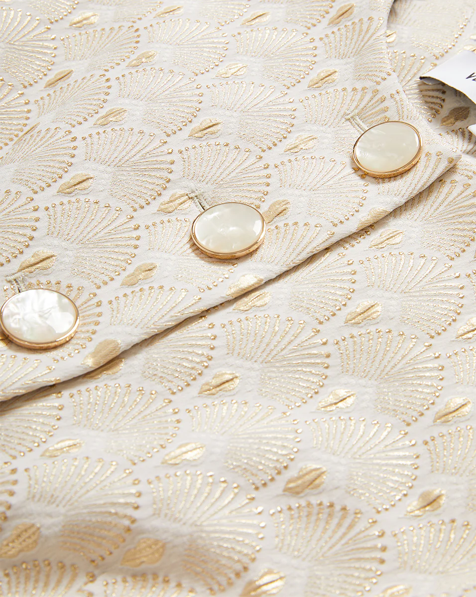 Lois Gold-Print Vest - Image 3