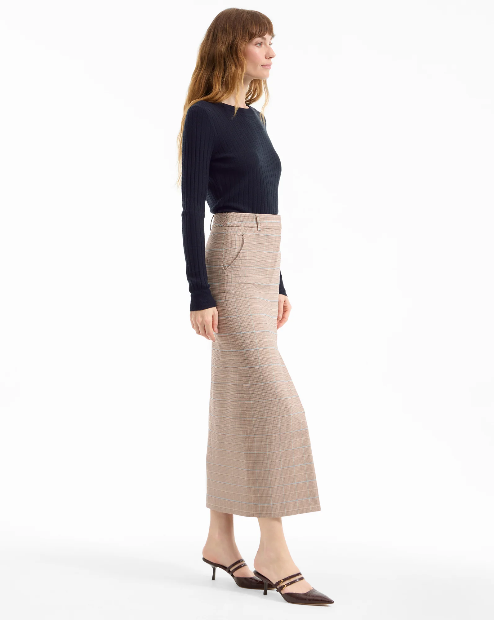 Maxine Plaid Midi Skirt - Image 3