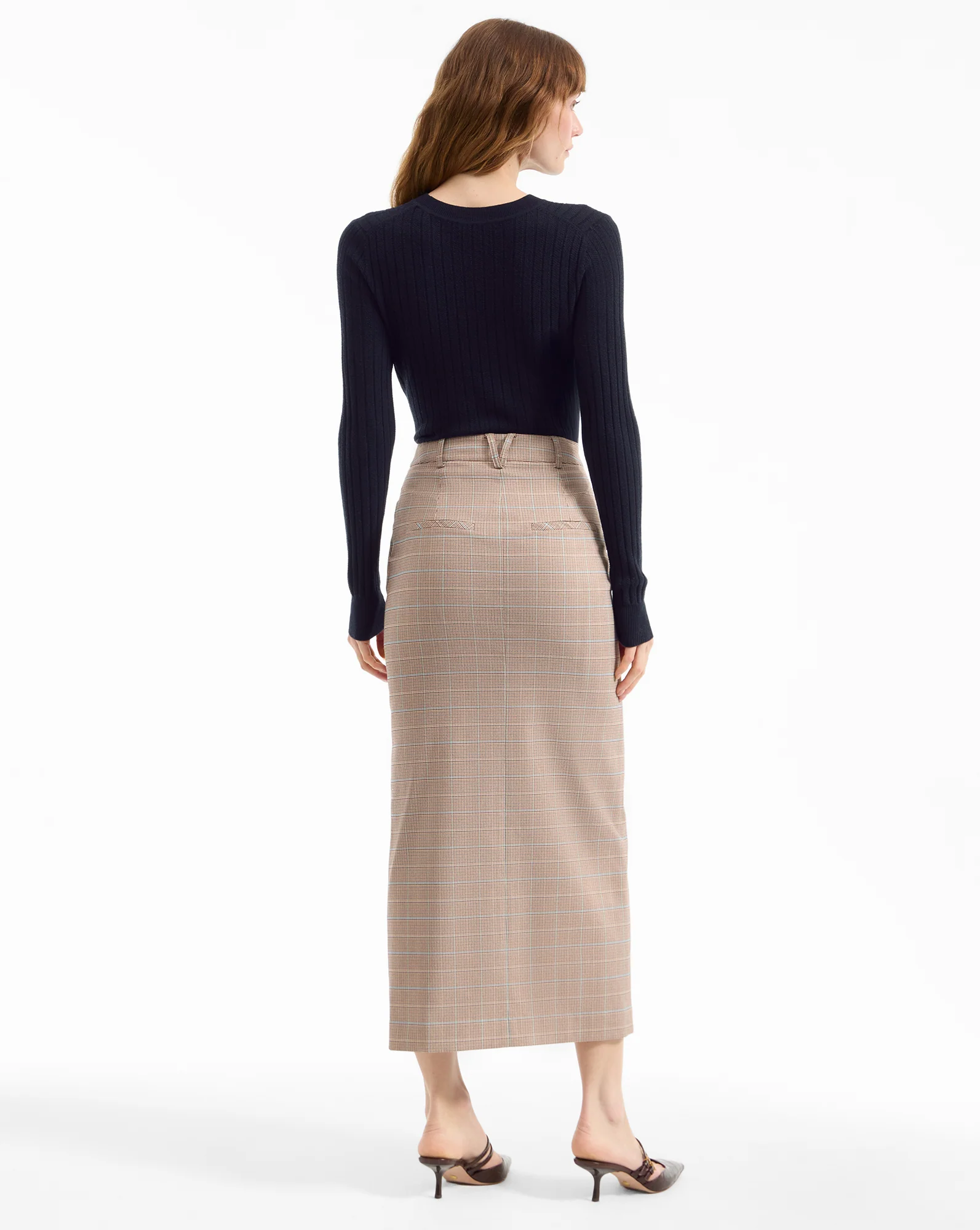 Maxine Plaid Midi Skirt - Image 5