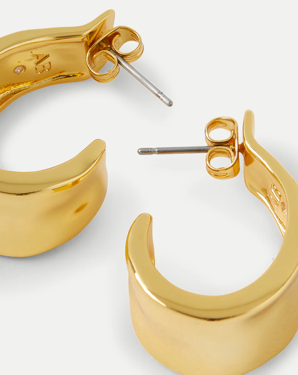 Molten Gold Ribbon Hoop - Image 4