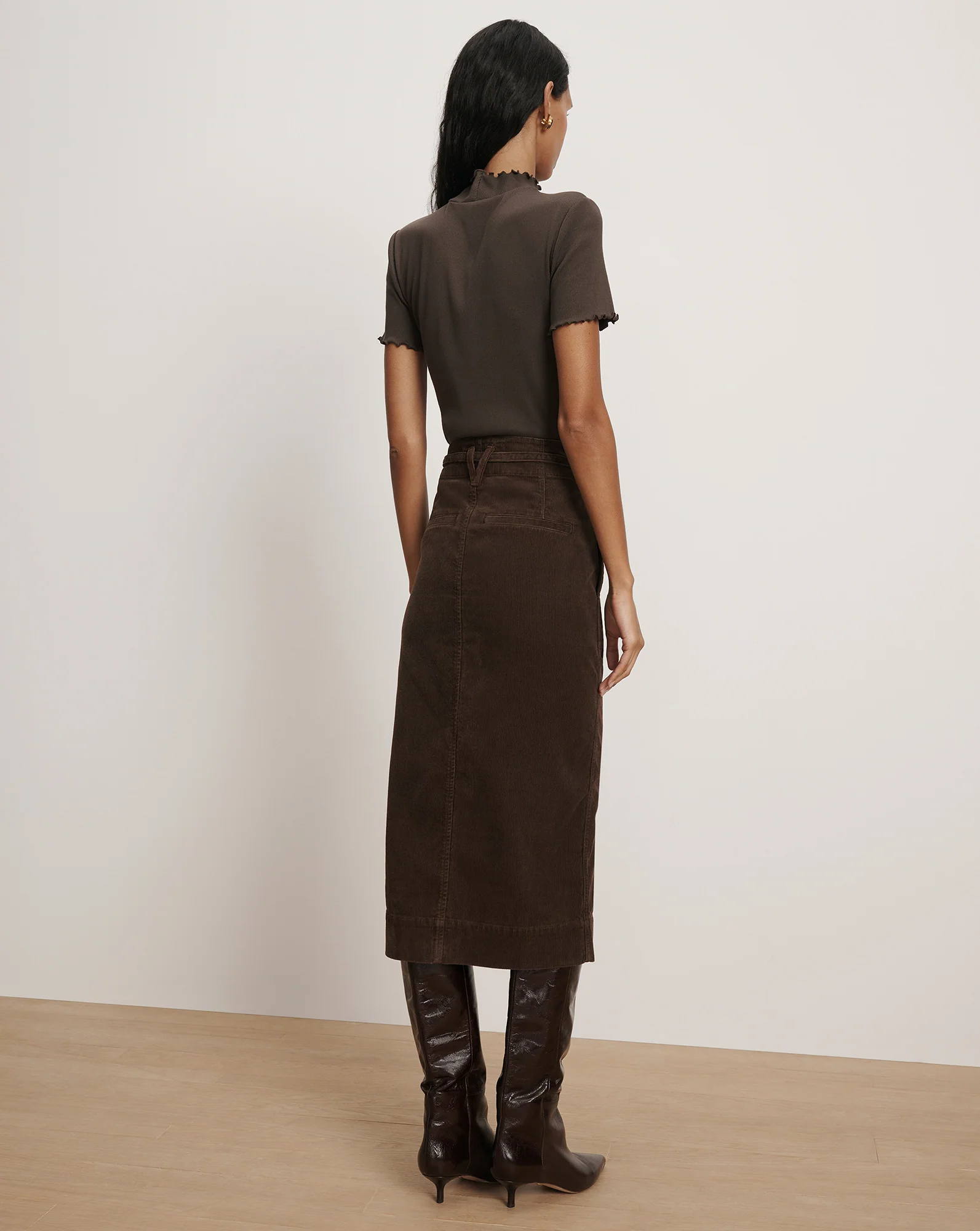 Pavana Corduroy Midi Skirt - Image 5