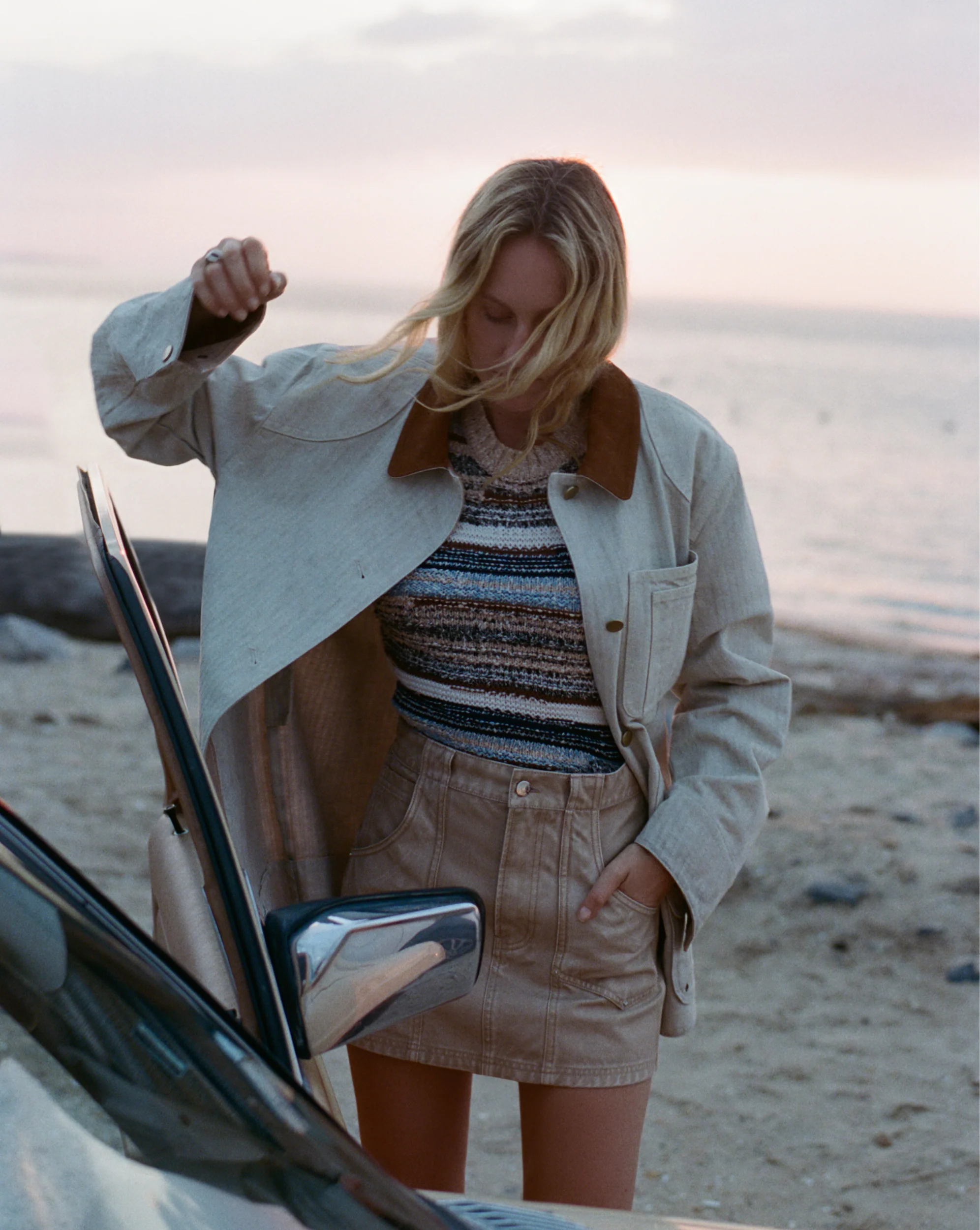 Stelene Denim Mini Skirt - Image 6