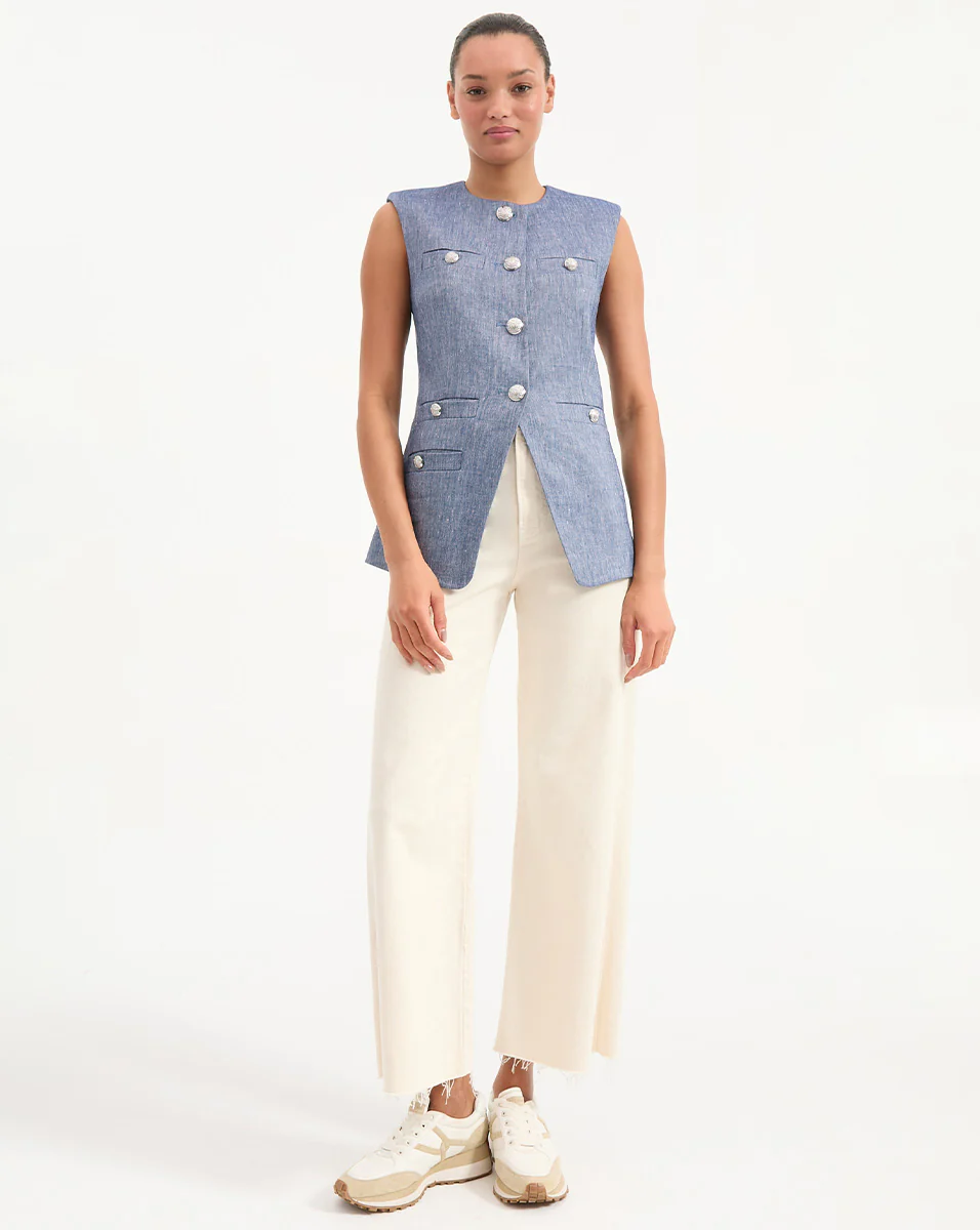 Tamara Linen Vest - Image 7