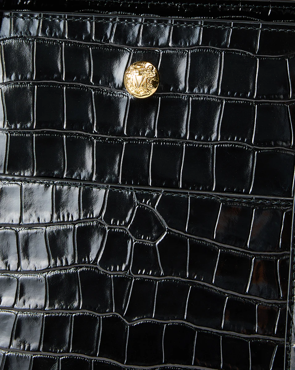 Veronica Beard Croc-Embossed Grand Goody Bag - Image 3